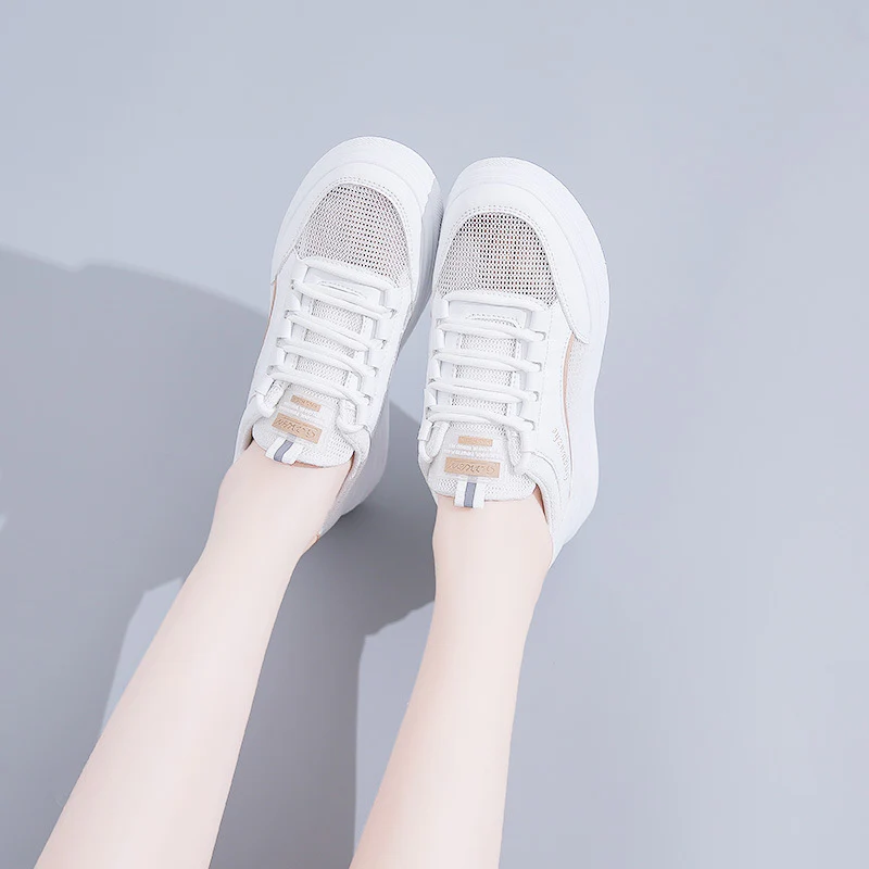 Damen Lifestyle Sneakers mit atmungsaktiver Mesh-Oberfläche und bequemer Dämpfung Heidi Mode - Image 4