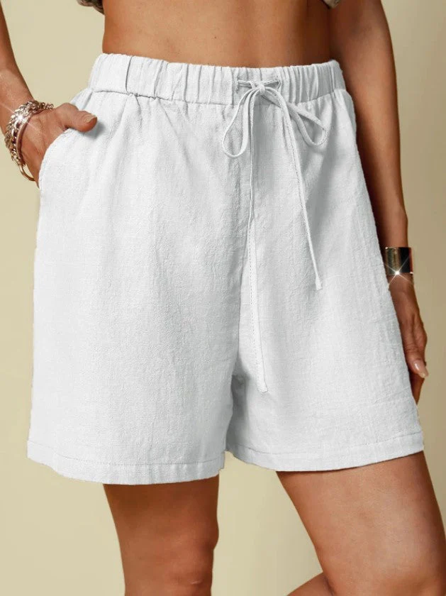 Damen Lockere Shorts mit Elastischem Bund und Praktischen Seitentaschen Heidi-Mode - Image 2
