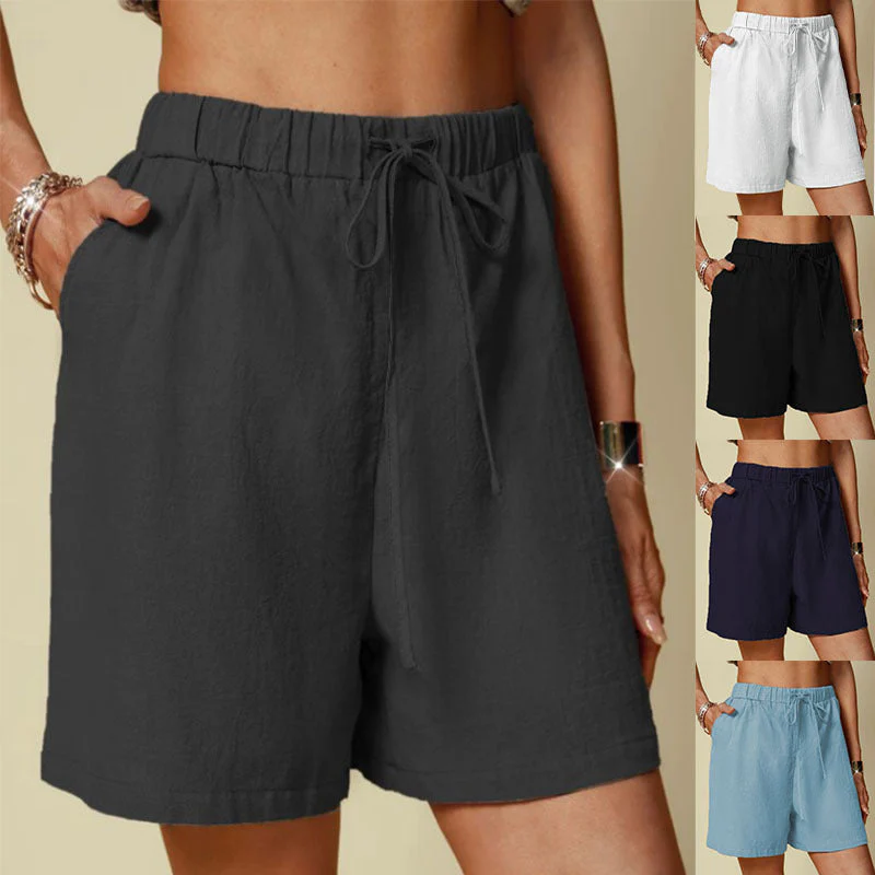 Damen Lockere Shorts mit Elastischem Bund und Praktischen Seitentaschen Heidi-Mode - Image 5