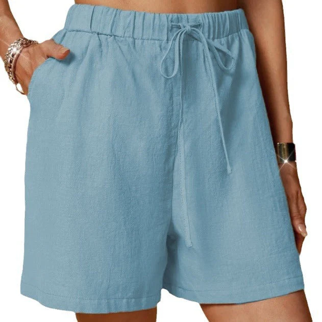 Damen Lockere Shorts mit Elastischem Bund und Praktischen Seitentaschen Heidi-Mode - Image 7