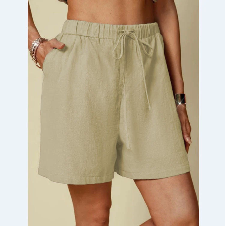 Damen Lockere Shorts mit Elastischem Bund und Praktischen Seitentaschen Heidi-Mode - Image 8