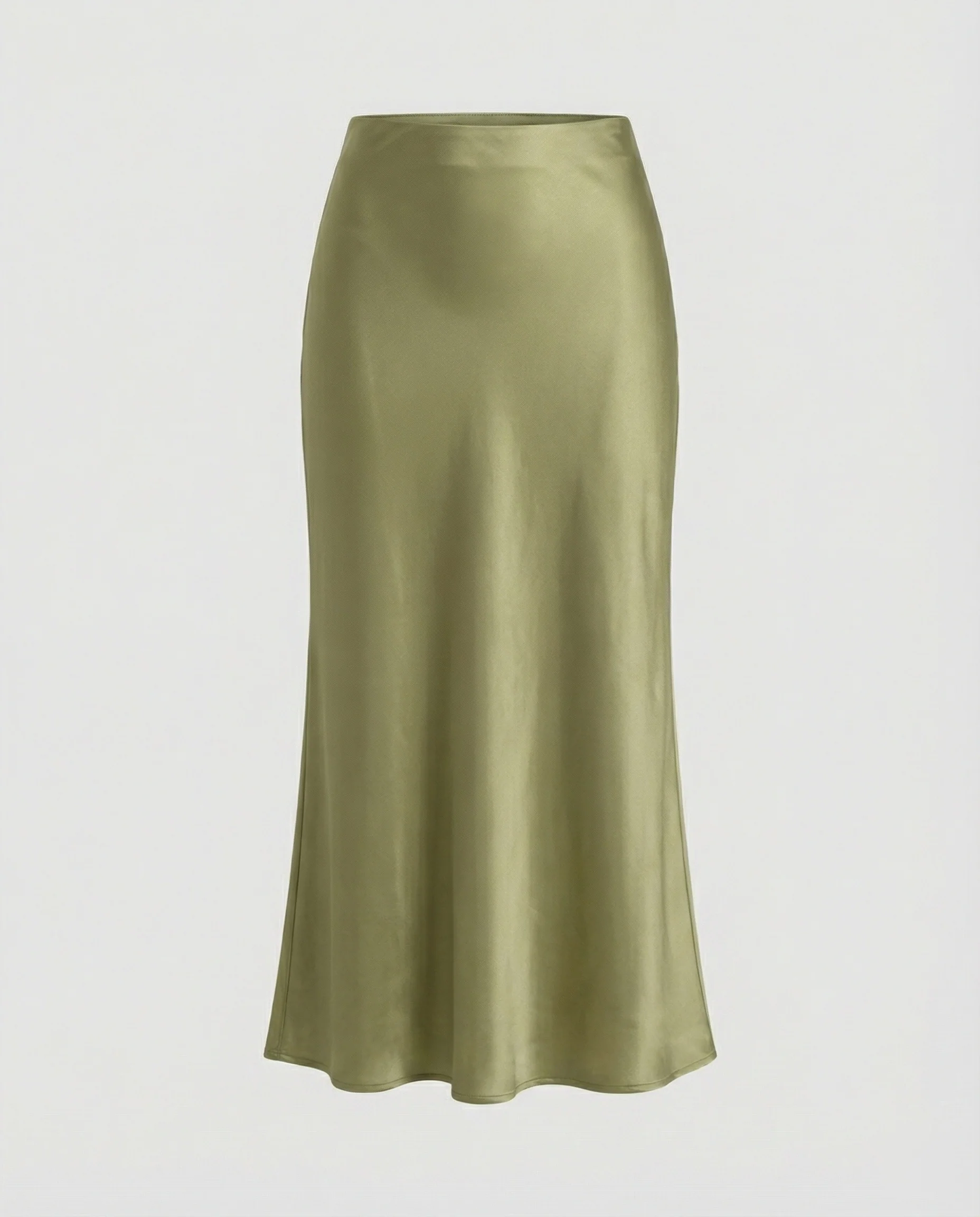 Damen Longskirt aus glattem Satin von Heidi Mode - Image 14