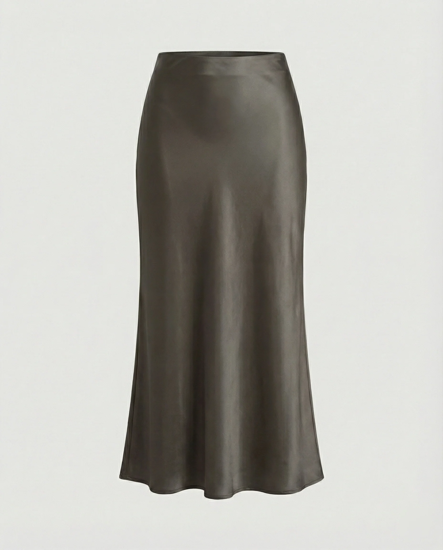 Damen Longskirt aus glattem Satin von Heidi Mode - Image 3