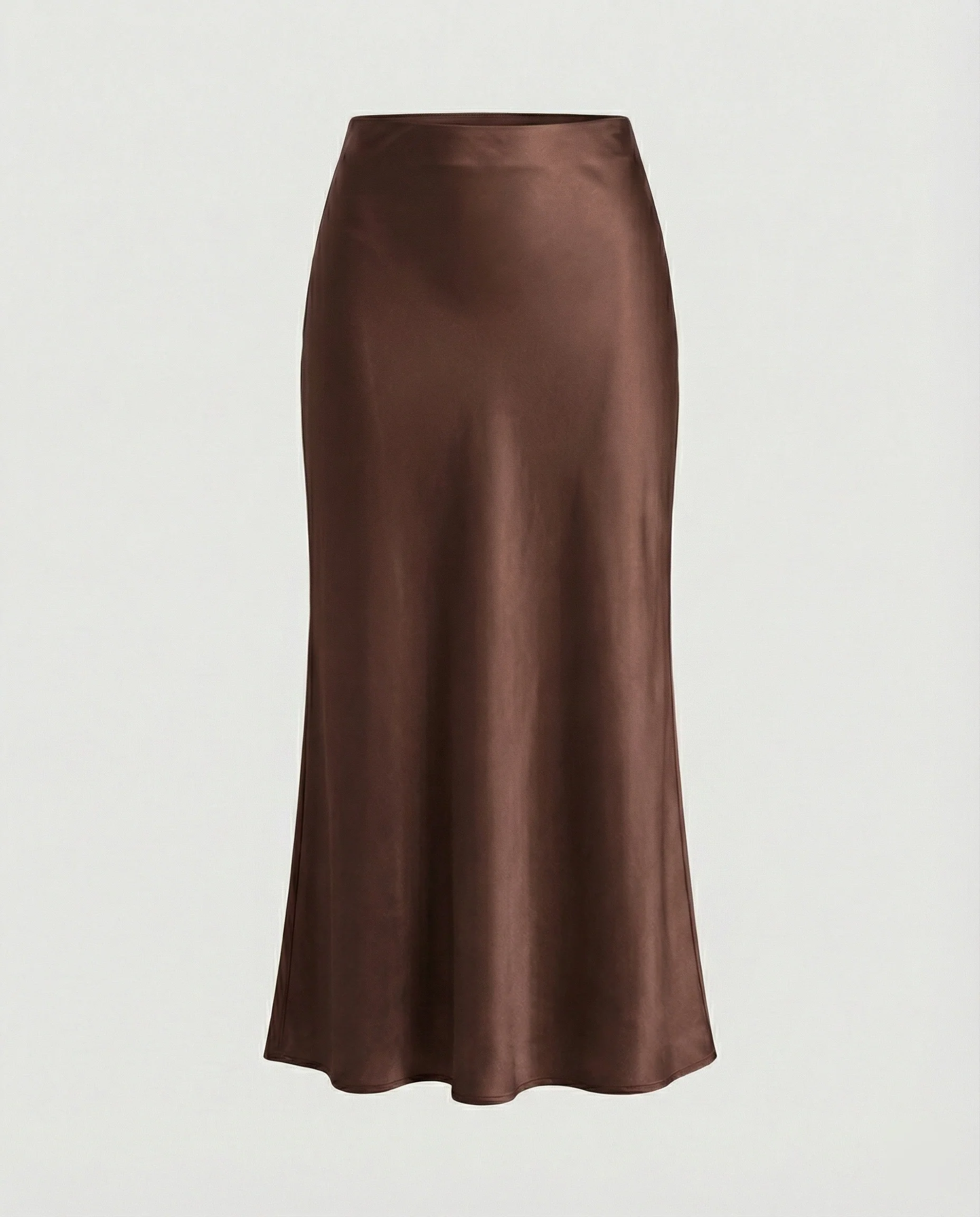 Damen Longskirt aus glattem Satin von Heidi Mode - Image 7