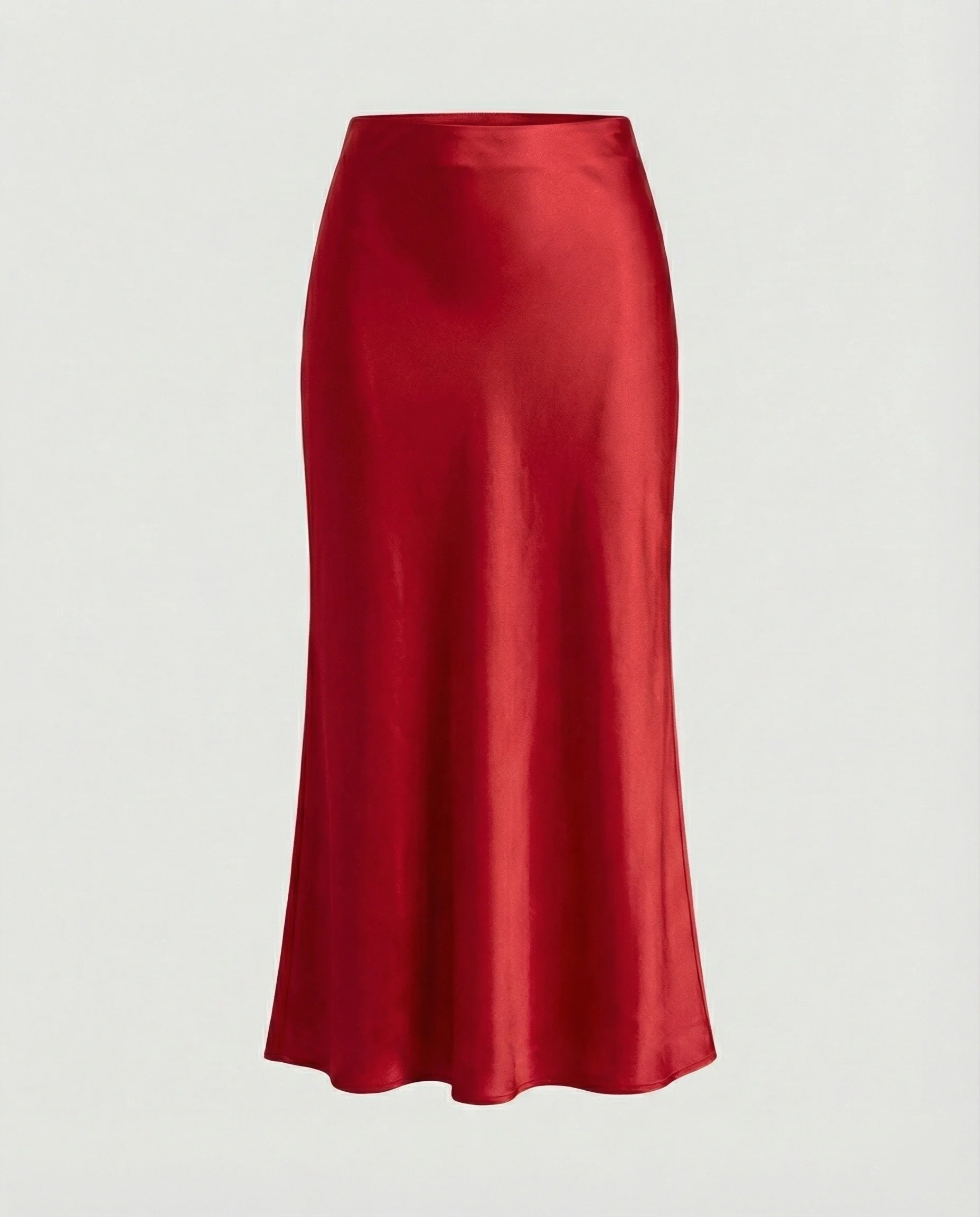 Damen Longskirt aus glattem Satin von Heidi Mode - Image 8