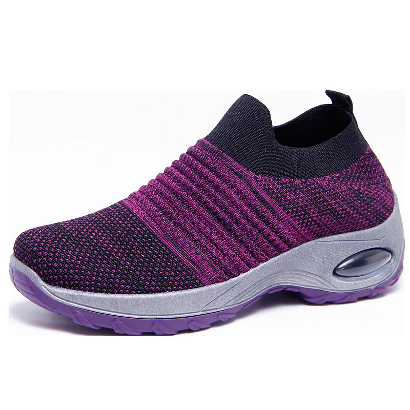 Damen Luftgepolsterte Sneakers mit elastischem Strickoberteil Heidi Mode - Image 8