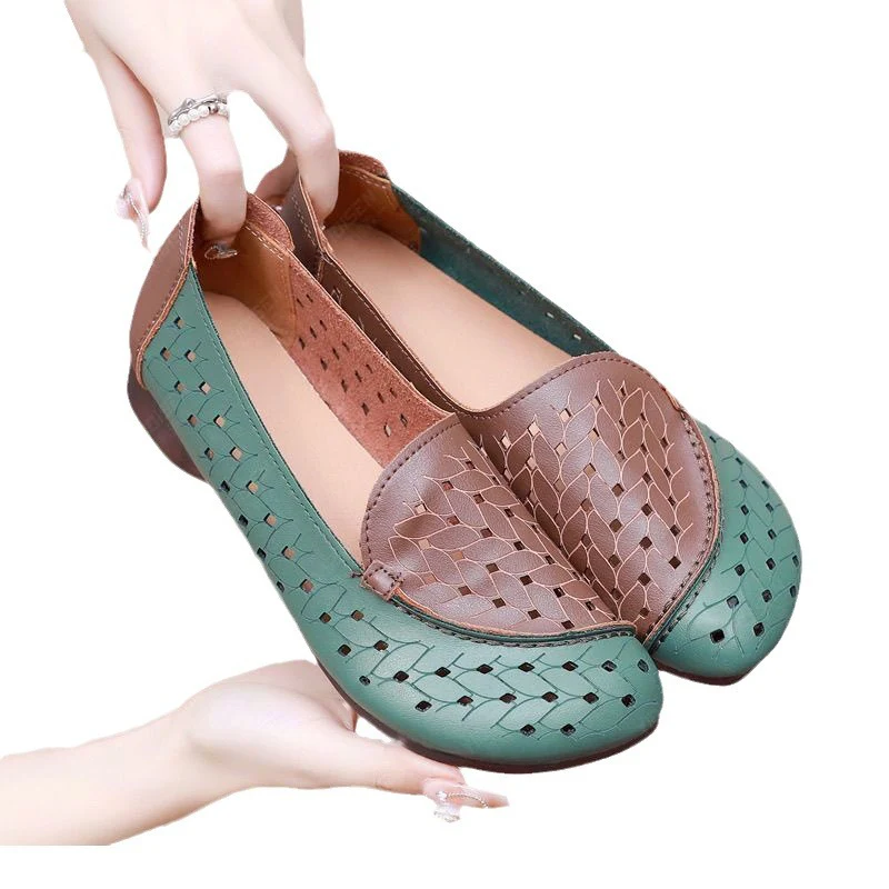 Damen luftige Ballerina-Schuhe mit modischem Flechtdesign Heidi Mode - Image 5