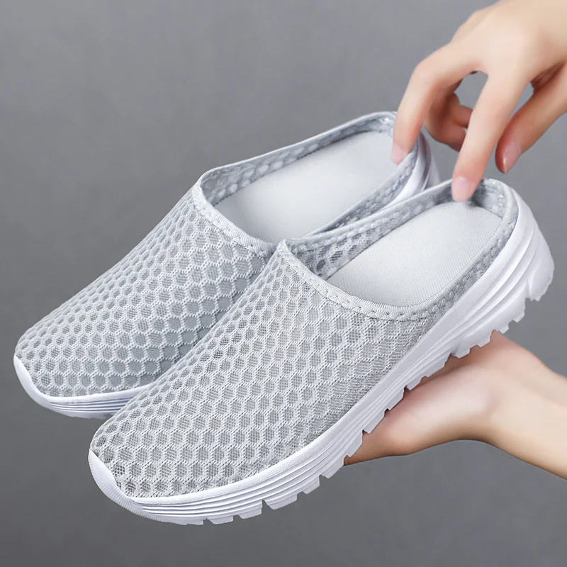 Damen Luftige Clogs mit atmungsaktivem Netzdesign Heidi Mode - Image 3