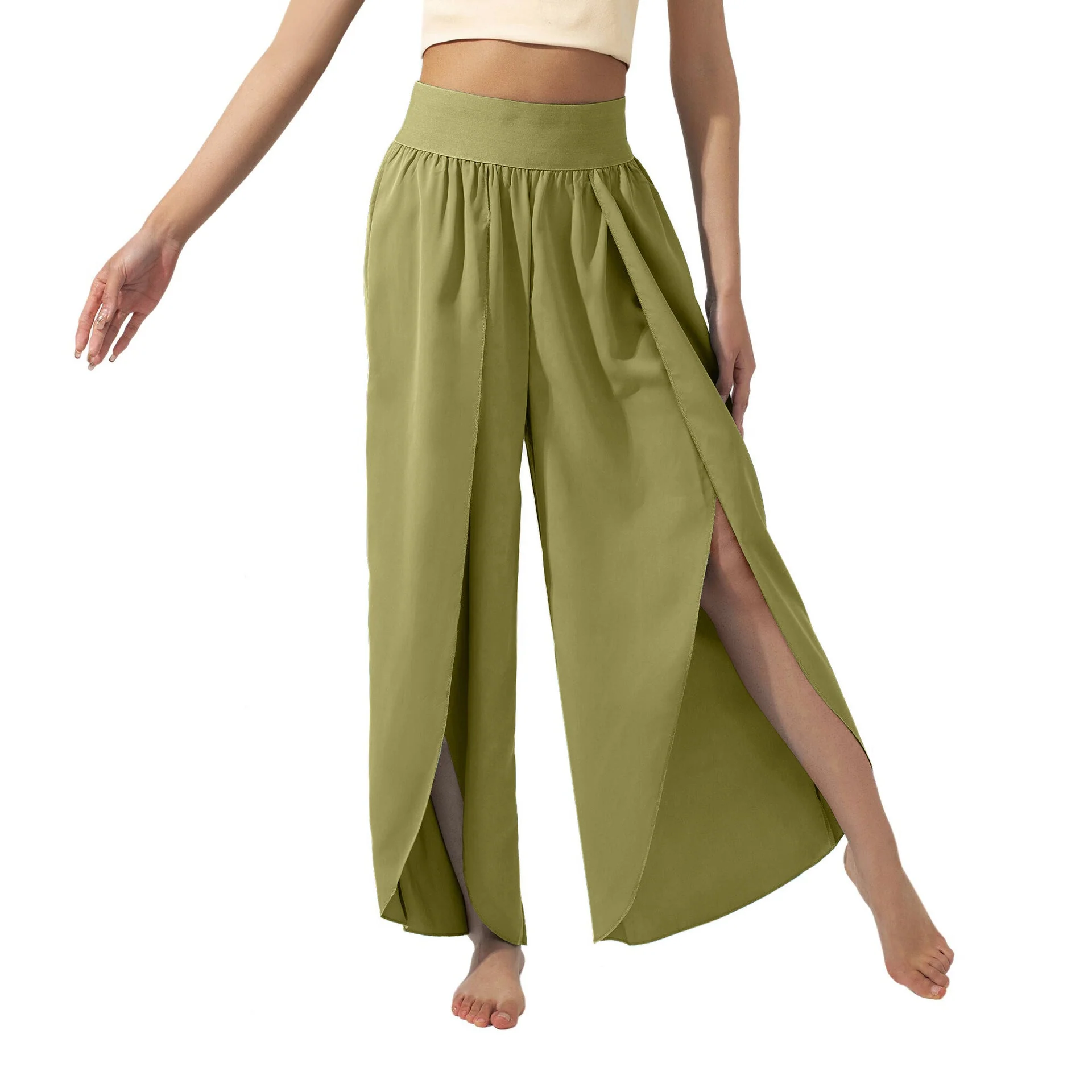 Damen Luftige Culotte mit Seitenschlitzen Heidi-Mode - Image 8