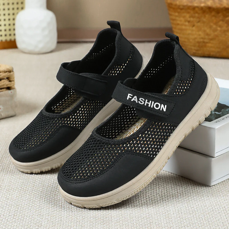 Damen luftige Leichtgewicht Sneakers mit Klettverschluss Heidi Mode - Image 5