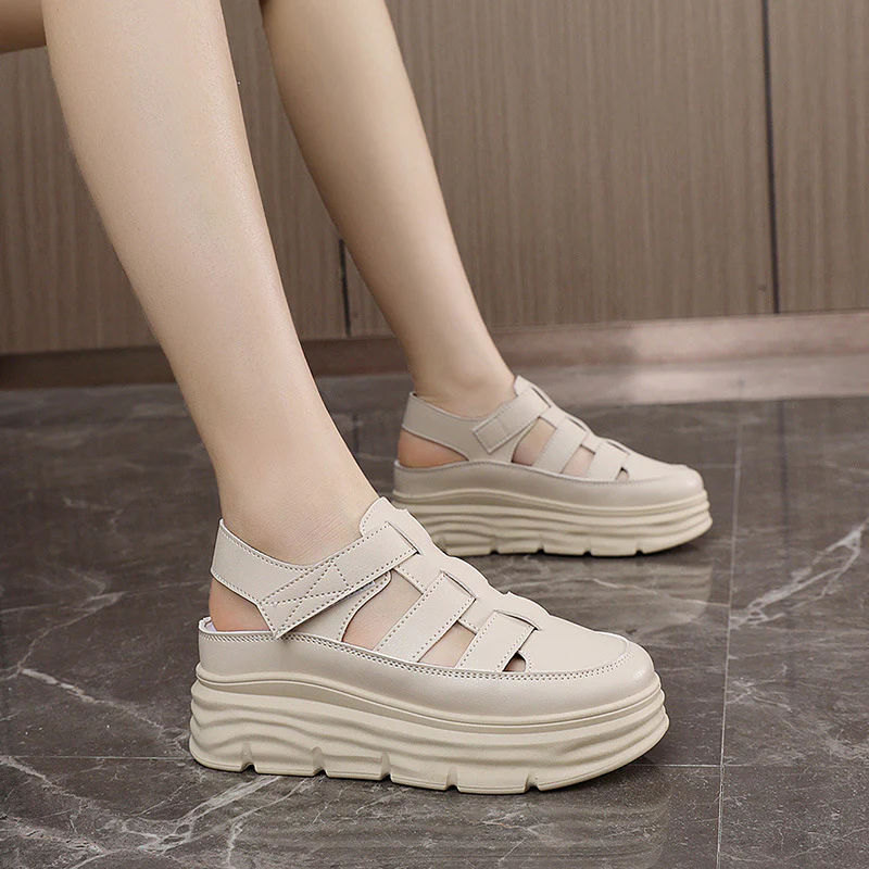 Damen luftige Plateau Sandalen Heidi Mode - Image 3