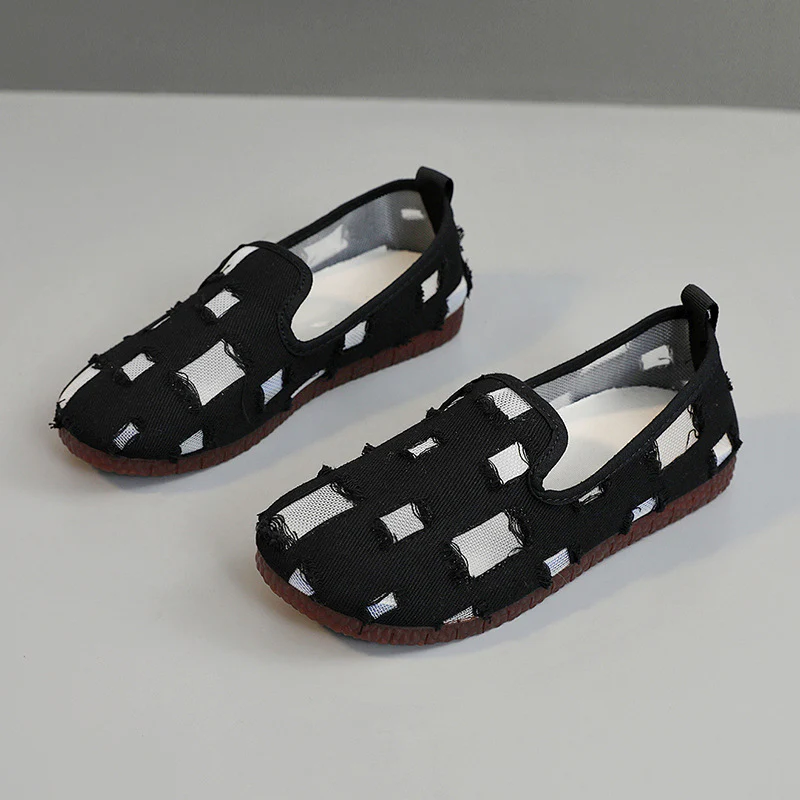 Damen luftige Slip-On Schuhe mit modischem Lochdesign Heidi Mode - Image 8