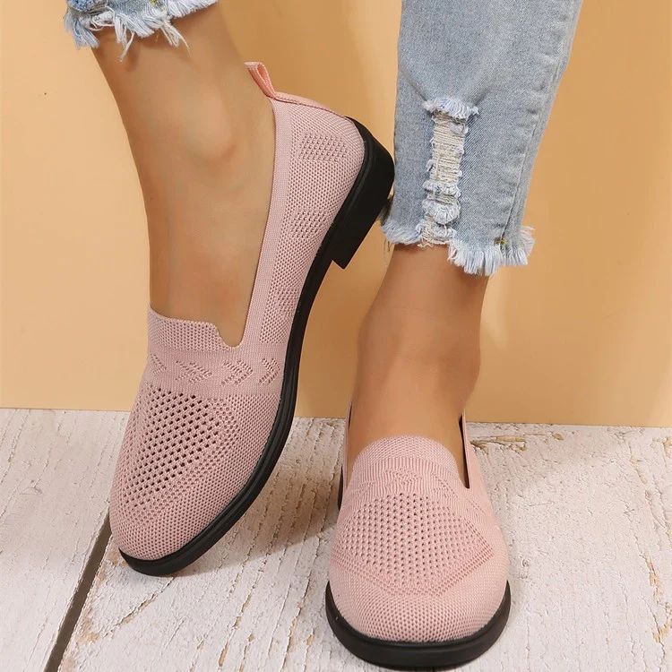Damen luftige Slip-On Sneakers mit atmungsaktivem Netzmaterial Heidi Mode - Image 3