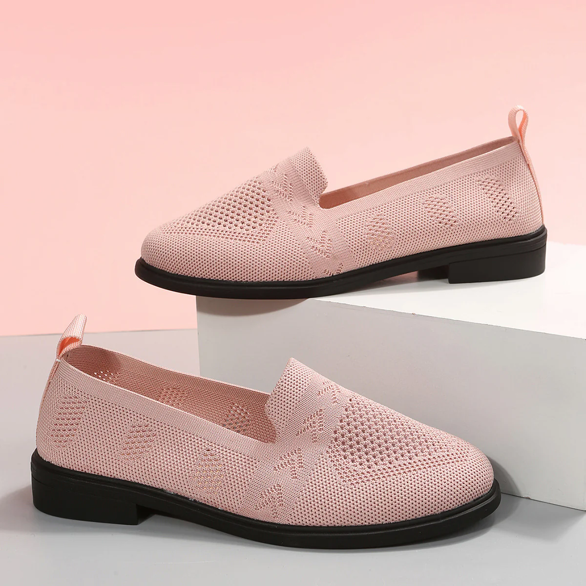 Damen luftige Slip-On Sneakers mit atmungsaktivem Netzmaterial Heidi Mode - Image 7