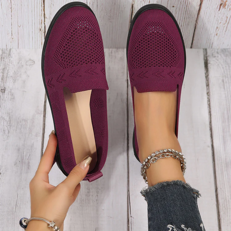 Damen luftige Slip-On Sneakers mit atmungsaktivem Netzmaterial Heidi Mode - Image 8