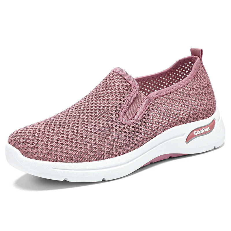 Damen Luftige Slip-On Sneakers mit elastischem Strickdesign Heidi Mode - Image 4