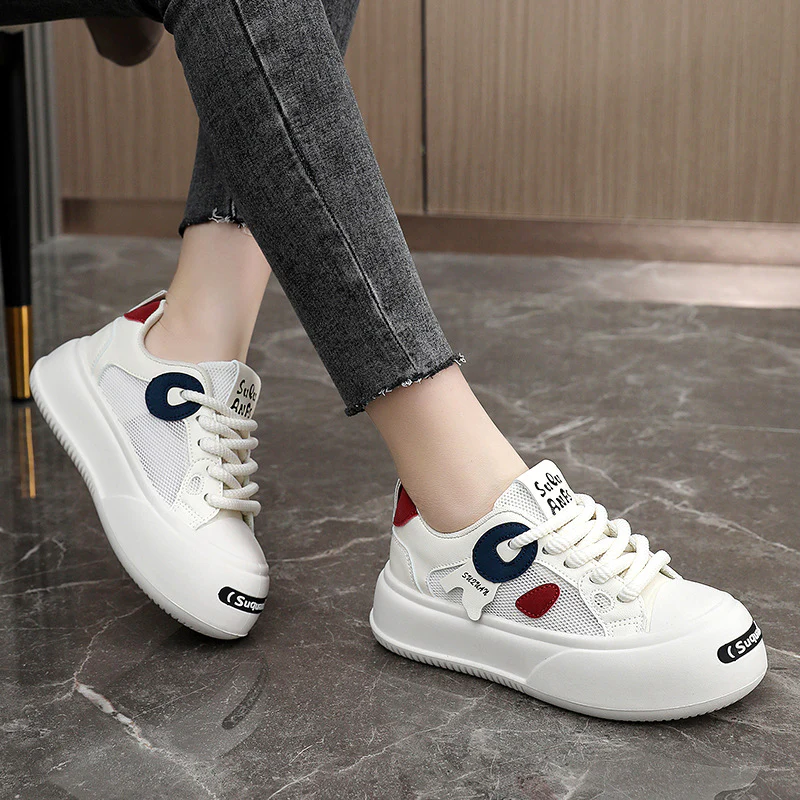 Damen luftige Sneaker mit atmungsaktivem Mesh-Obermaterial und rutschfester Sohle Heidi Mode - Image 4