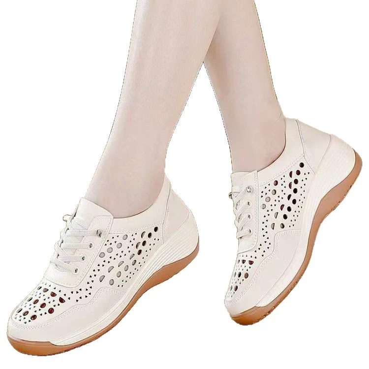 Damen Luftige Sneakers mit modischen Lochmustern und bequemer Dämpfung Heidi Mode - Image 5