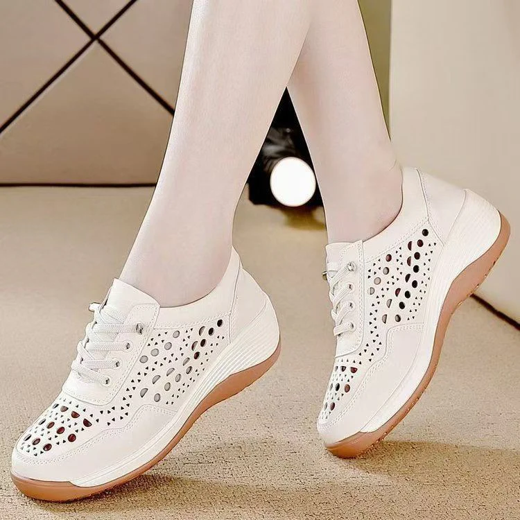 Damen Luftige Sneakers mit modischen Lochmustern und bequemer Dämpfung Heidi Mode - Image 6