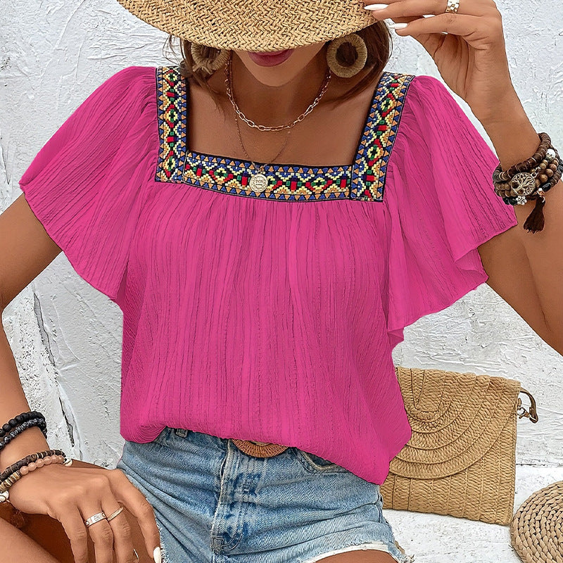Damen Luftige Sommerbluse mit Stickereien Heidi-Mode - Image 9