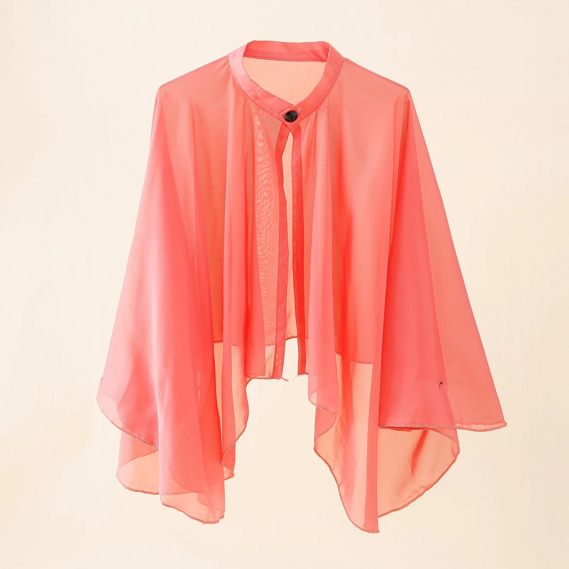 Damen Luftiger Chiffon-Kimono mit Weit Ausgestellten Ärmeln Heidi-Mode - Image 13
