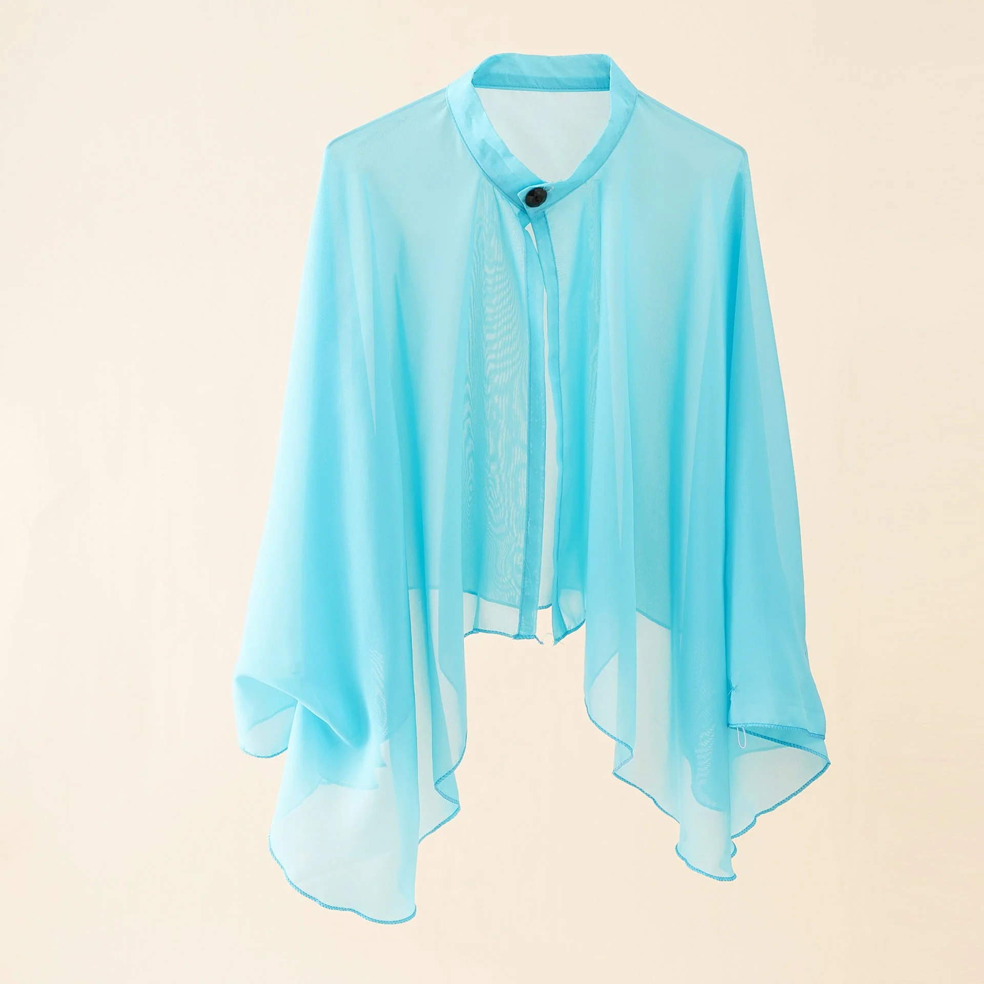 Damen Luftiger Chiffon-Kimono mit Weit Ausgestellten Ärmeln Heidi-Mode - Image 7