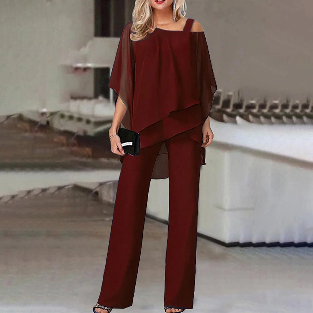Damen Luftiger Overall mit schulterfreiem Design und weitem Bein Heidi Mode - Image 5