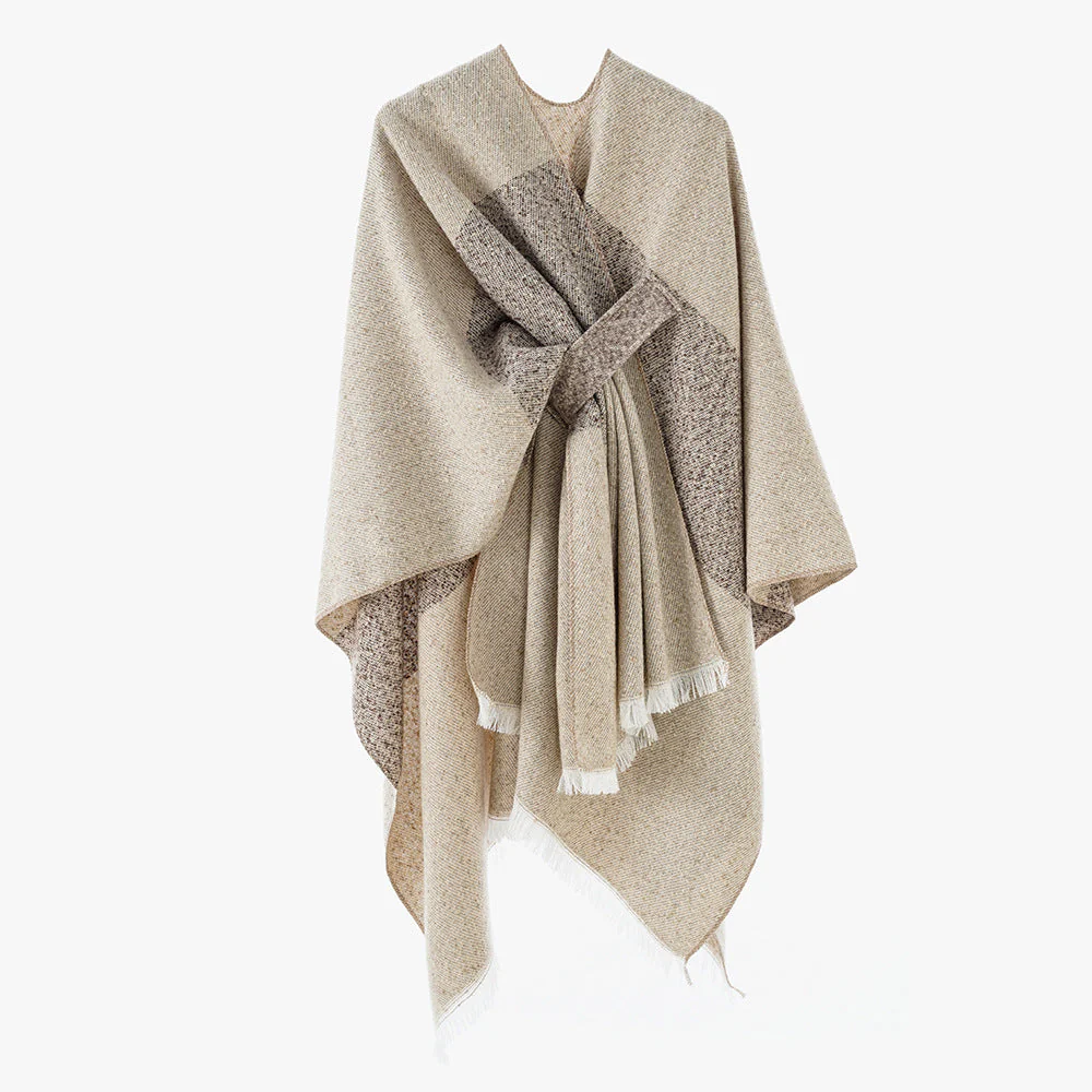 Damen Luxuriöser Oversize Poncho Aus Hochwertigem Mischgewebe Heidi-Mode - Image 19