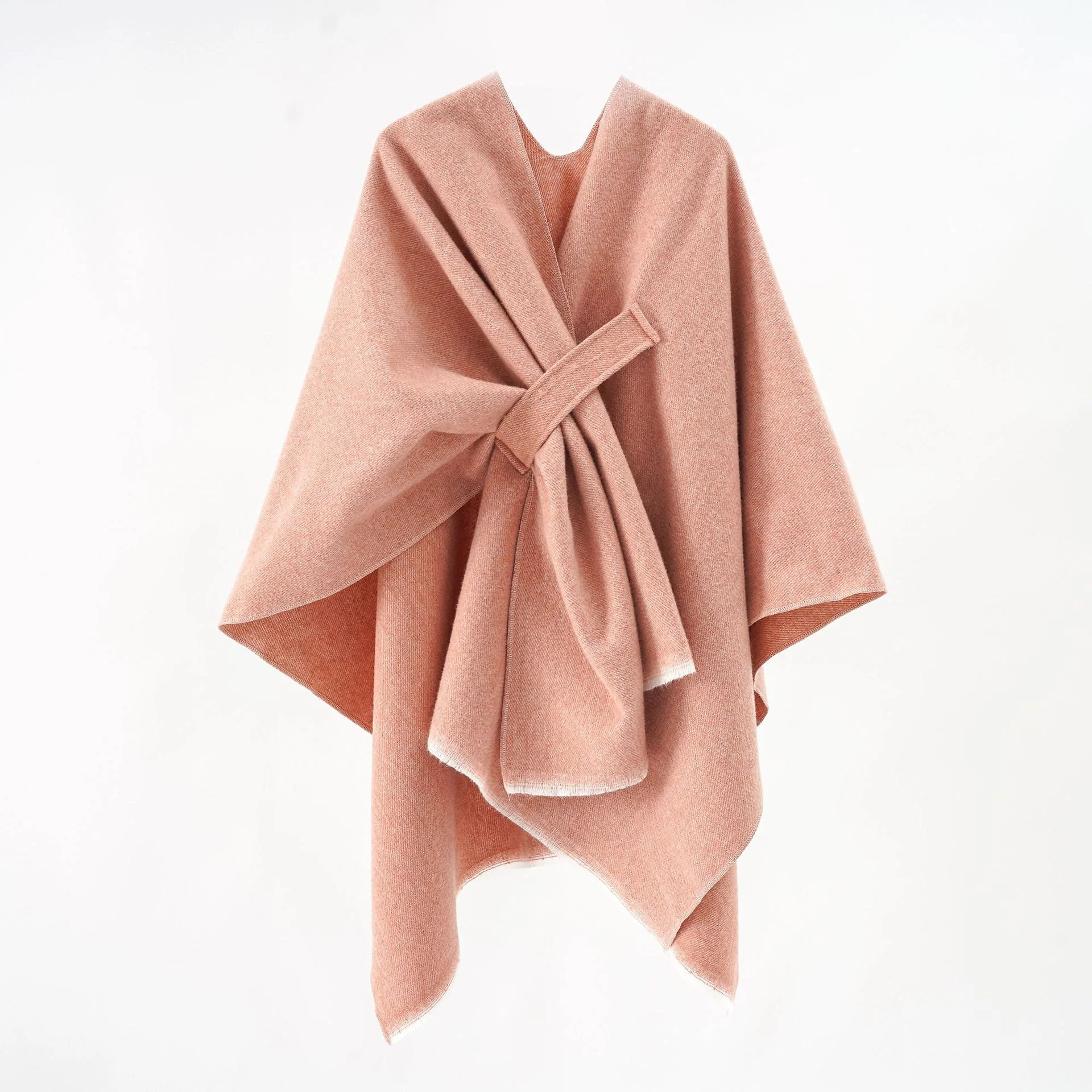 Damen Luxuriöser Oversize Poncho Aus Hochwertigem Mischgewebe Heidi-Mode - Image 20
