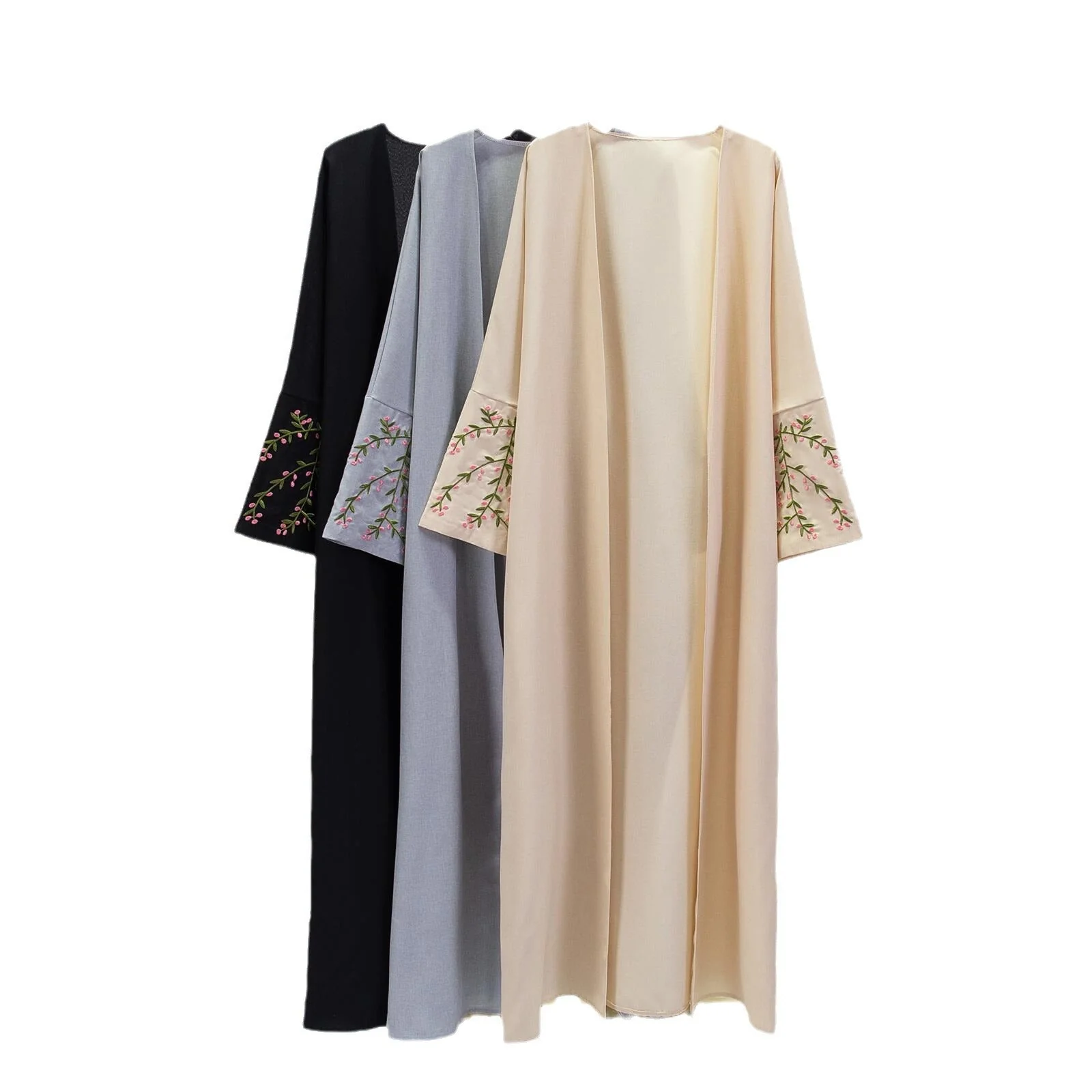 Damen Luxus Kimono Mantel mit Feinen Stickdetails Heidi-Mode - Image 5