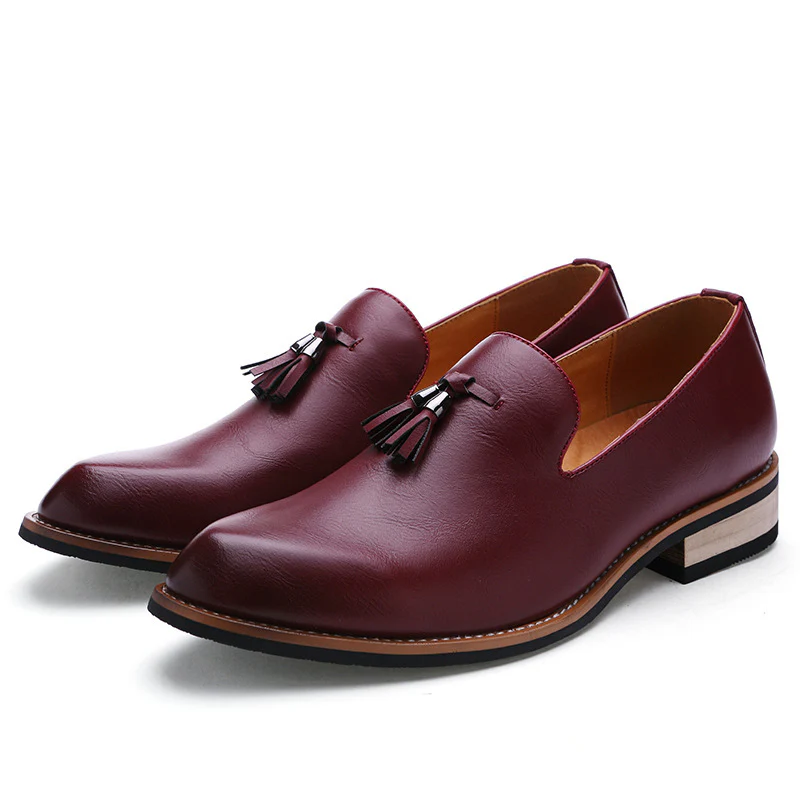 Damen Luxus Loafers aus echtem Leder mit modischen Fransen Heidi Mode - Image 5