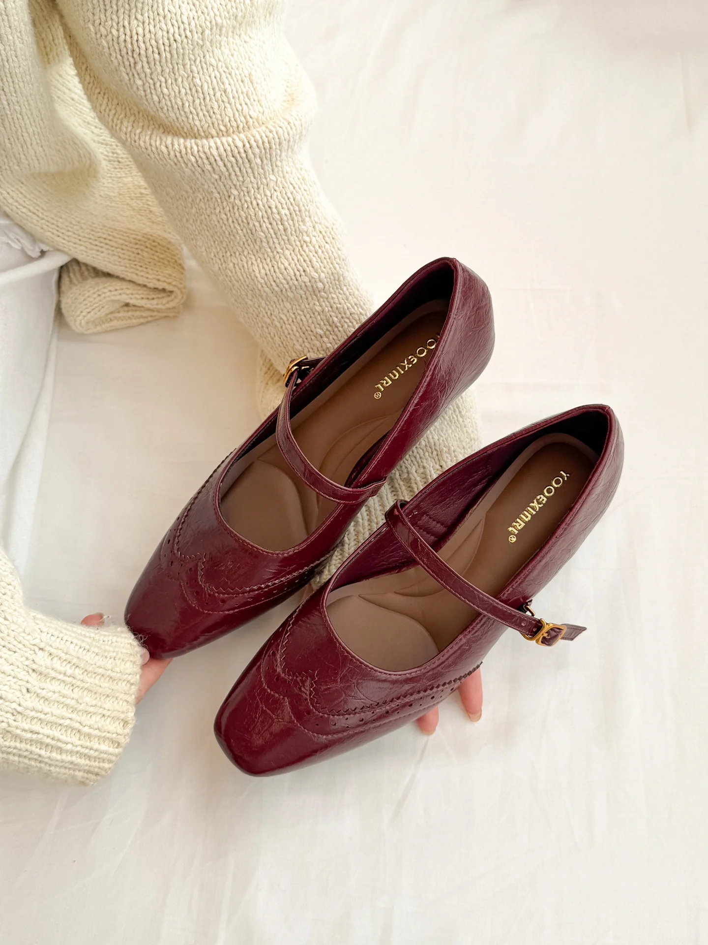 Damen Mary Jane Ballerinas mit elegantem Riemchen und verspieltem Detail Heidi Mode - Image 6