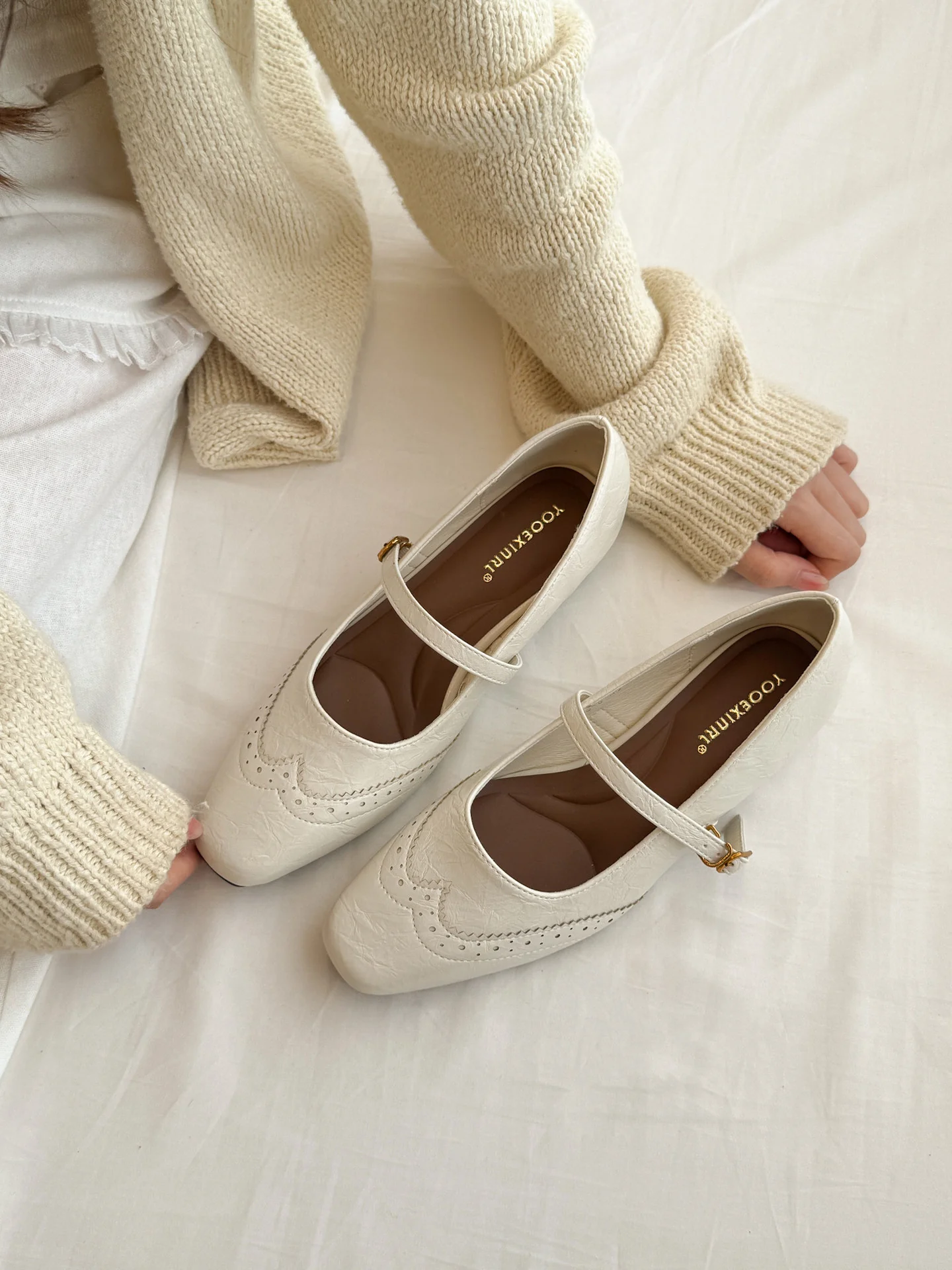 Damen Mary Jane Ballerinas mit elegantem Riemchen und verspieltem Detail Heidi Mode - Image 8