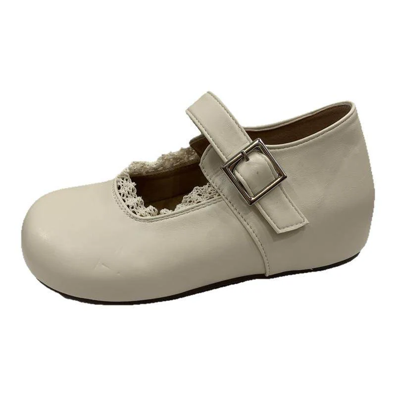 Damen Mary Jane Schuhe mit dekorativer Schnalle und eleganter Spitze Heidi Mode - Image 8