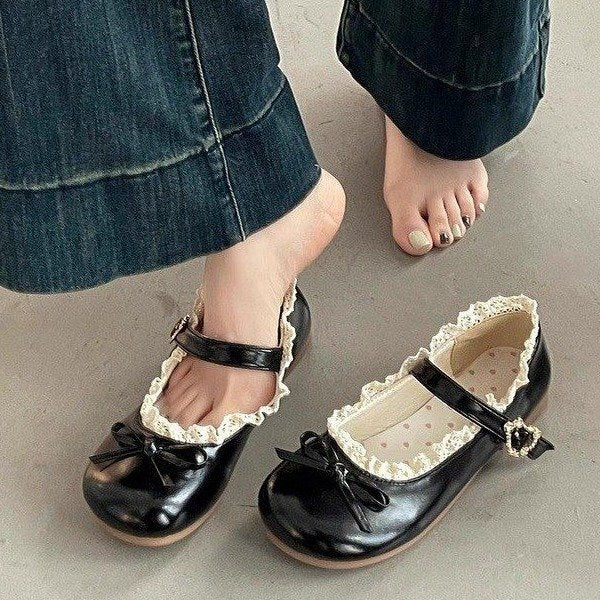 Damen Mary Jane Schuhe mit Rüschendetail und komfortablem Innenfutter Heidi Mode - Image 3