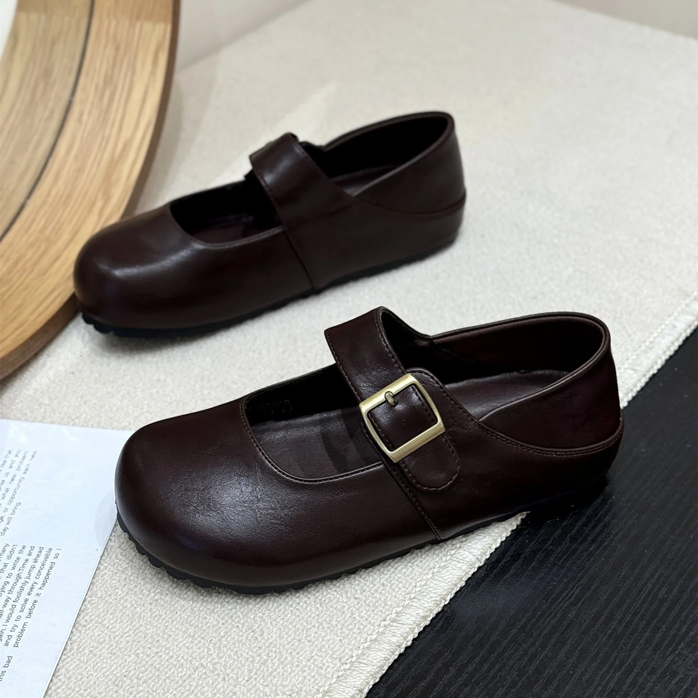 Damen Mary Janes mit modischem Schnallenverschluss und bequemer Sohle Heidi Mode - Image 2