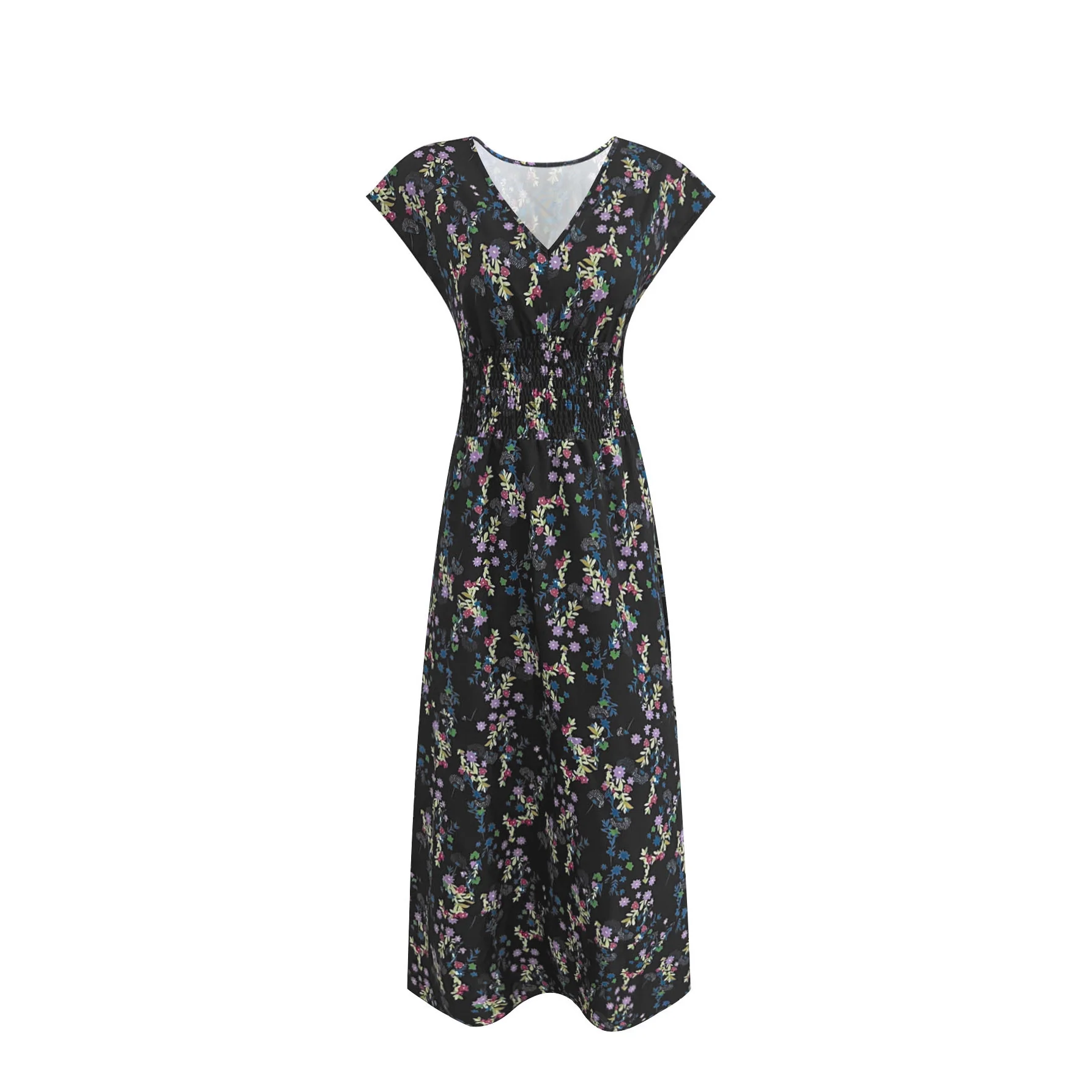 Damen Maxi-Kleid mit floralem Paisley-Muster und schmeichelndem Schnitt Heidi-Mode - Image 5