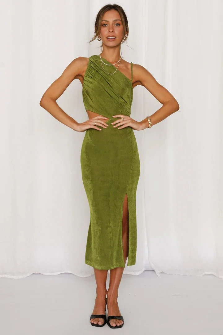 Damen Maxikleid mit Elegantem Wickeldesign und Sexy Schlitz Heidi-Mode - Image 6
