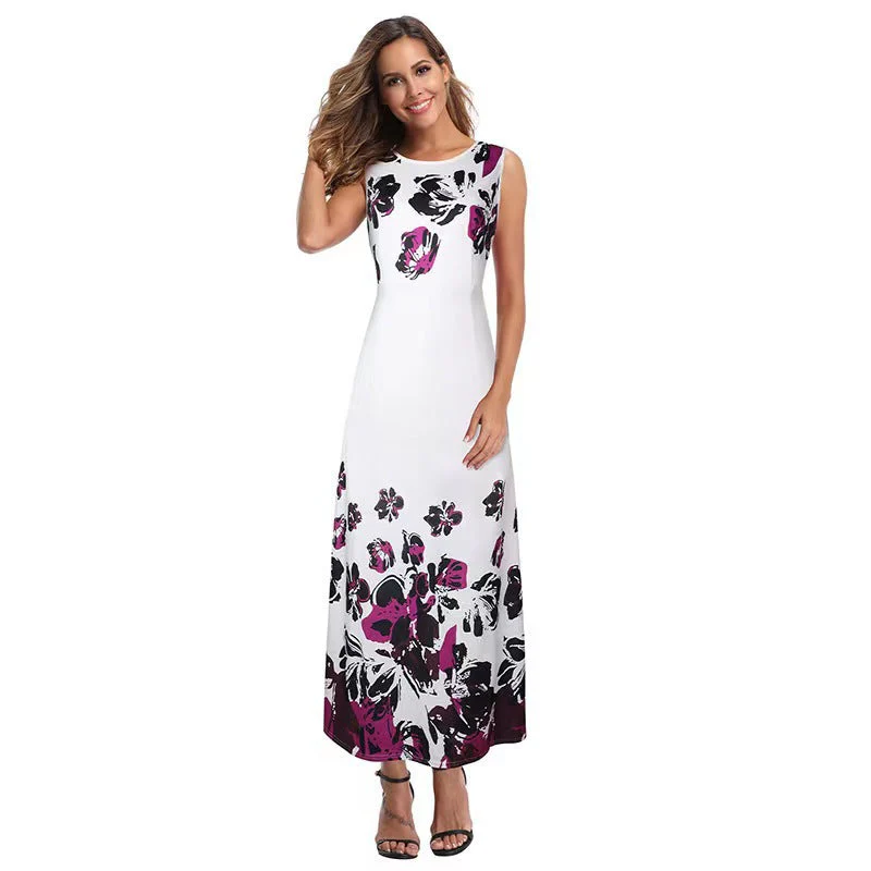 Damen Maxikleid mit Floralem Print und Praktischen Taschen Heidi-Mode - Image 4