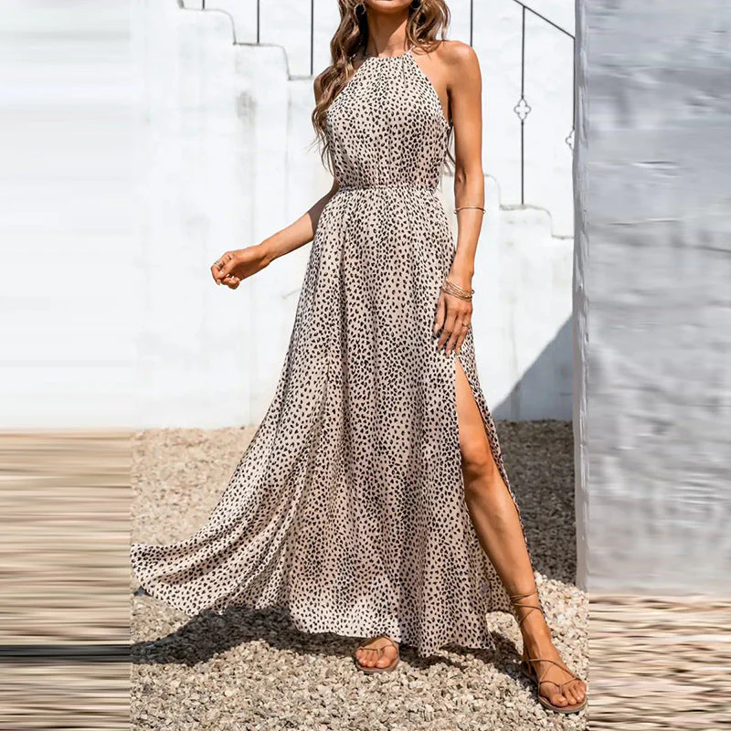 Damen Maxikleid mit Raffiniertem Wickeldesign und Hohem Schlitz Heidi-Mode - Image 6