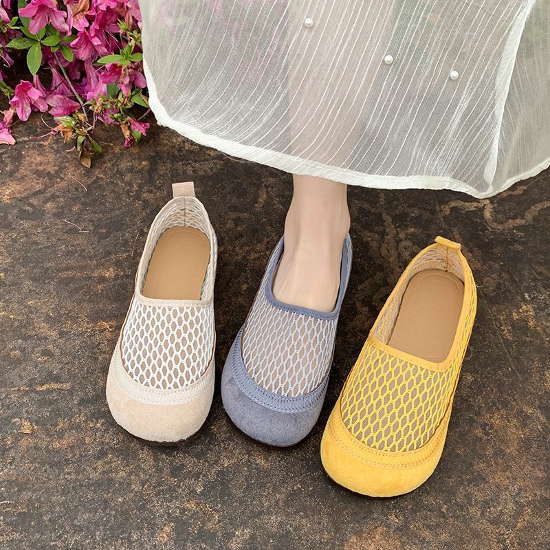 Damen Mesh-Ballerinas mit elastischem Einsatz und rutschfester Sohle Heidi Mode - Image 2