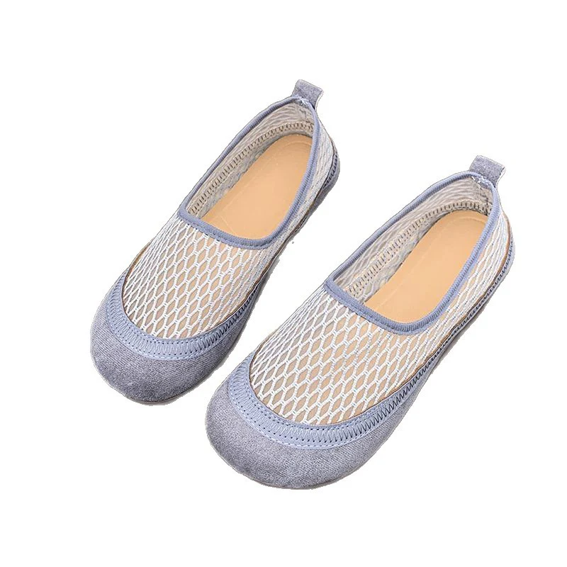 Damen Mesh-Ballerinas mit elastischem Einsatz und rutschfester Sohle Heidi Mode - Image 5