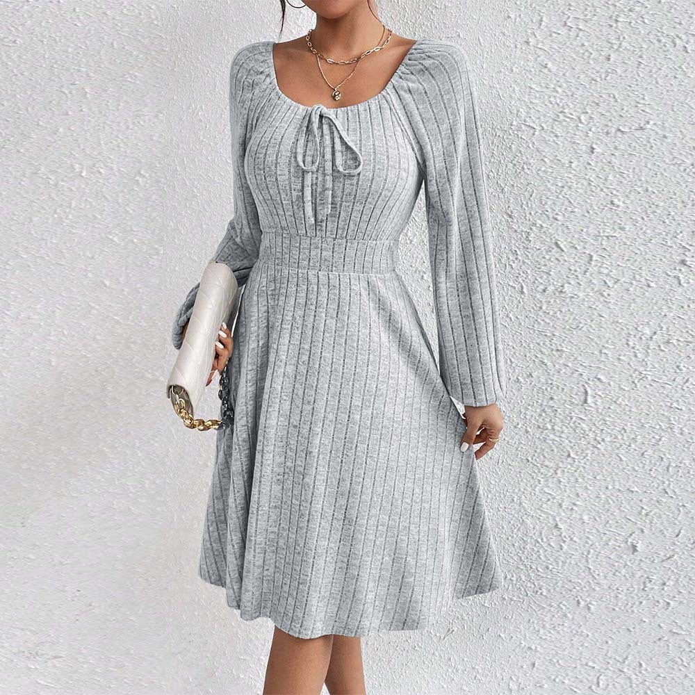 Damen Midi-Kleid mit Elastischem Material und Modischer Raffung Heidi-Mode - Image 3
