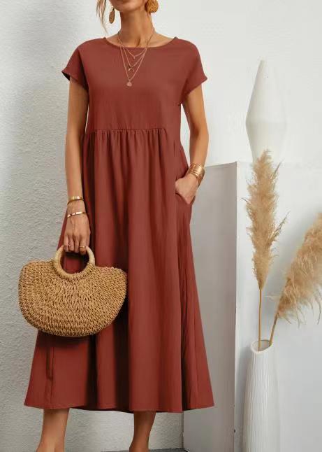 Damen Midikleid mit Lässigem Schnitt und Seitlichen Taschen Heidi-Mode - Image 14