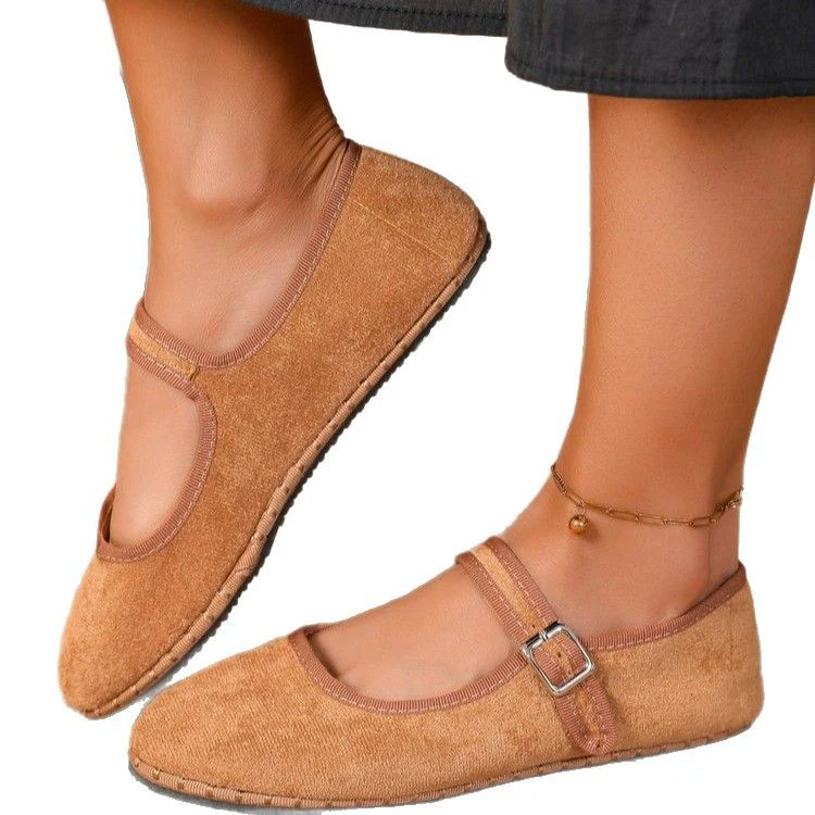 Damen Mocassins mit verstellbarem Riemen und weichem Obermaterial Heidi Mode - Image 5