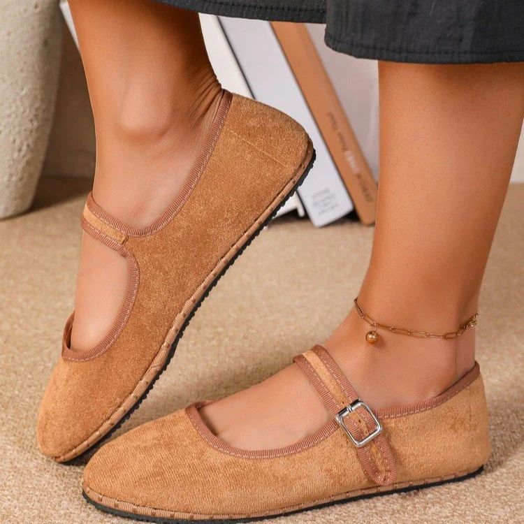 Damen Mocassins mit verstellbarem Riemen und weichem Obermaterial Heidi Mode - Image 6