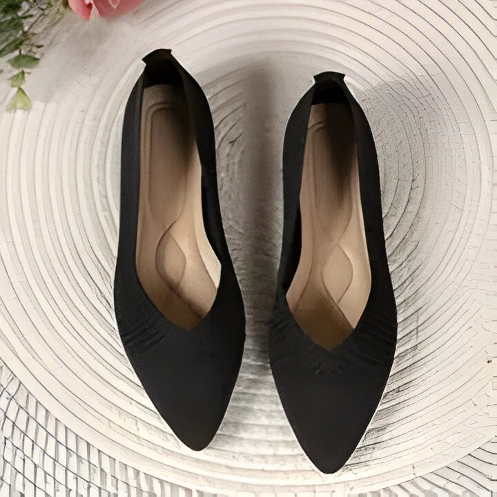 Charmaine | Damen Mode flache Schuhe, Casual Pointed Toe Knit Flats Heidi Mode - Image 7