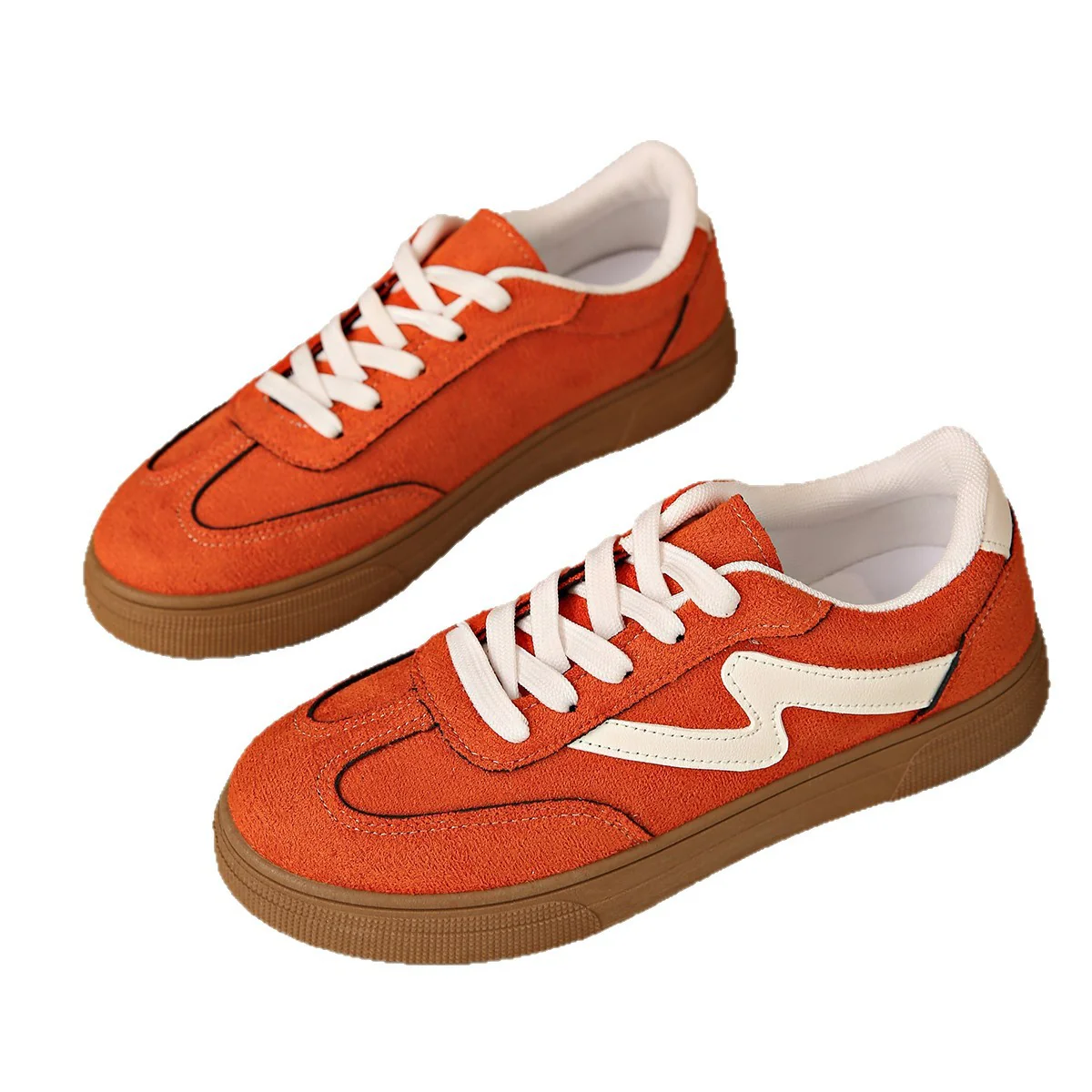 Damen Mode-Sneaker mit hochwertiger Veloursleder-Oberfläche und rutschfester Gummisohle Heidi Mode - Image 5