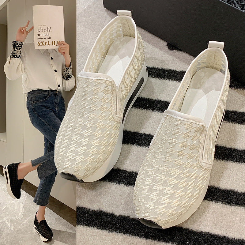 Damen Mode-Sneaker mit innovativem Slip-On Design und hochgezogenem Absatz Heidi Mode - Image 2