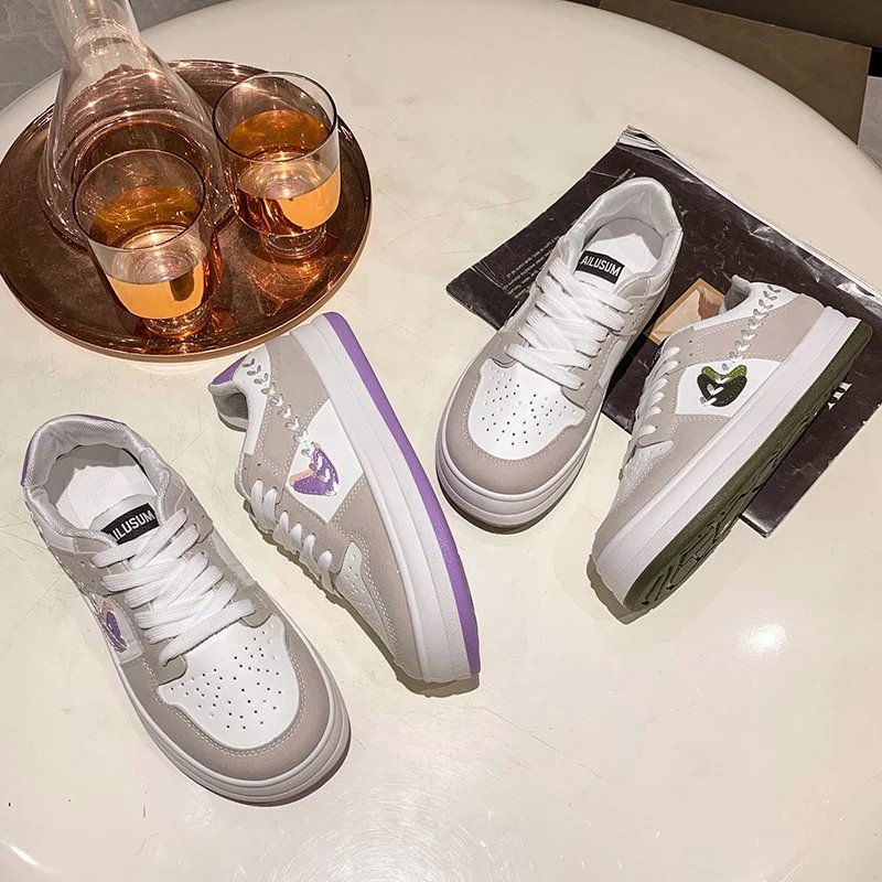 Damen Mode Sneakers mit stylischem Blätter-Design und komfortabler Sohle Heidi Mode - Image 4